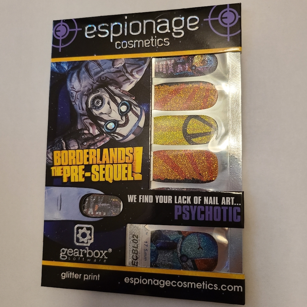 Espionage Cosmetics Borderlands nail strips